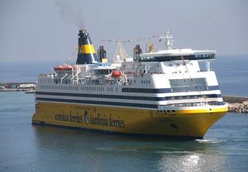 Corsica Sardinia Ferries Mega færge anmeldelse og skib guide